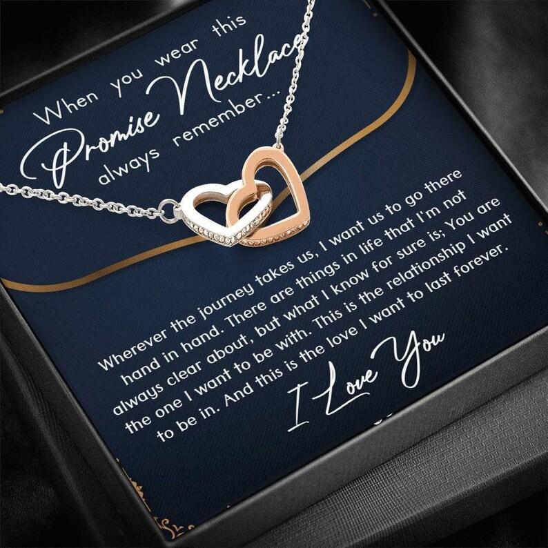 Promise Necklace for Girlfriend From Boyfriend for Couples Etsy
