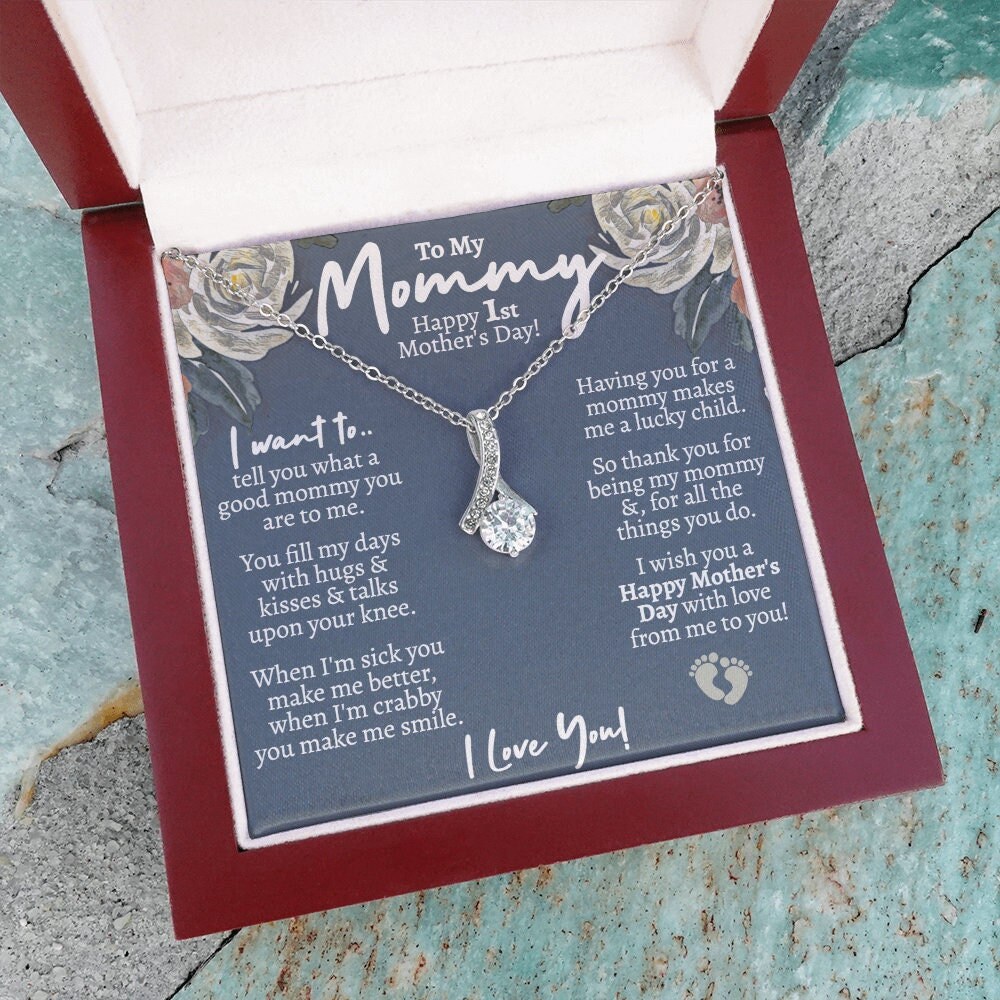 Meaningful 1st Mothers Day Necklace 