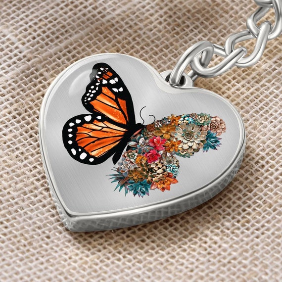 Monarch Butterfly Keychain Monarch Butterfly Gifts Monarch Etsy
