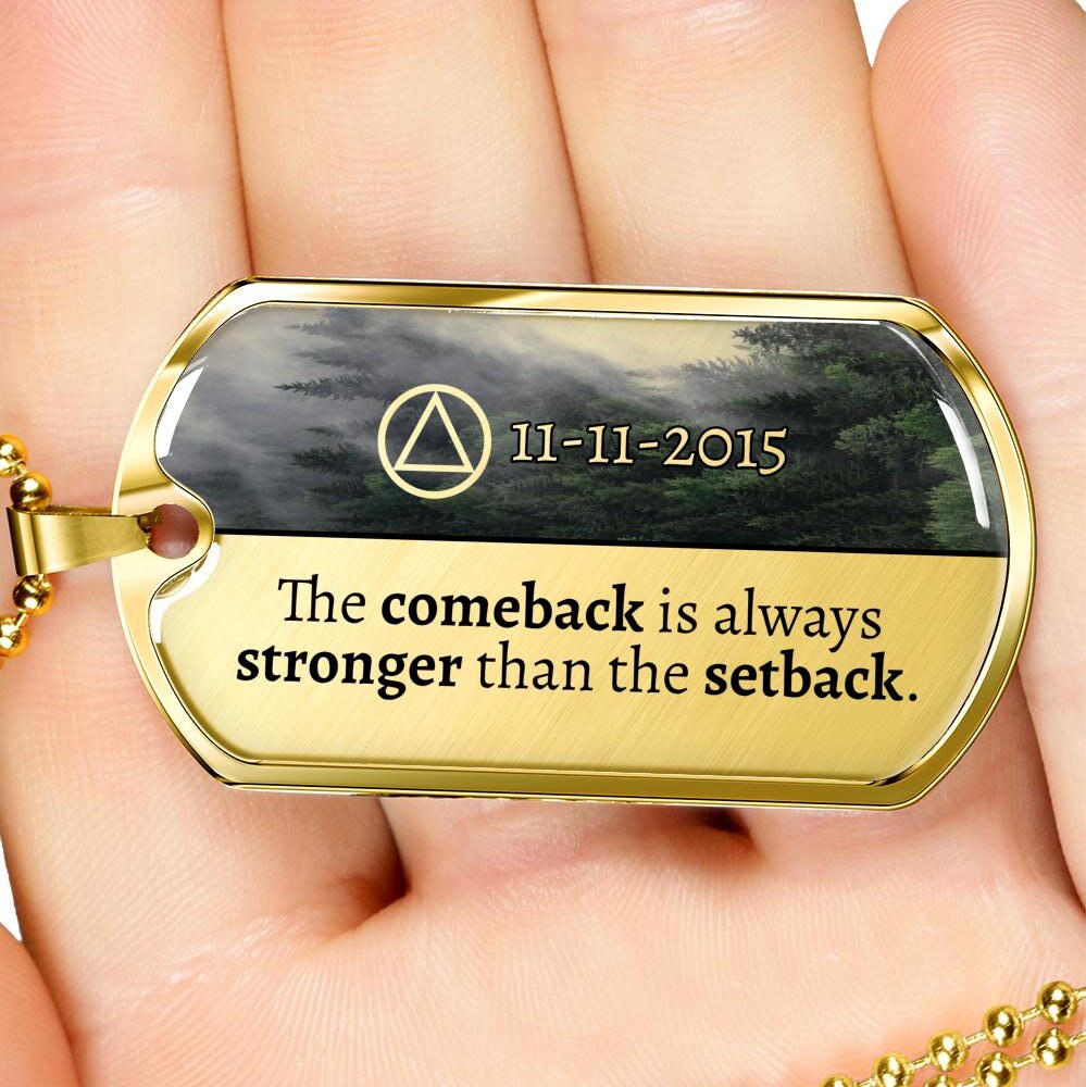 Sobriety Anniversary Gift Sober Recovery AA Anniversary Etsy