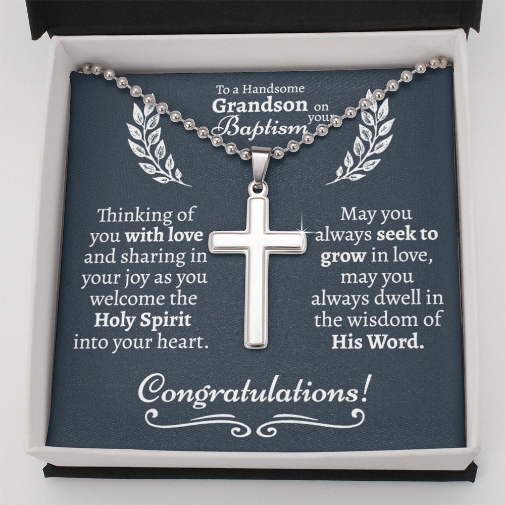 Grandson Baptism Gift Catholic Baptism Gift from Etsy