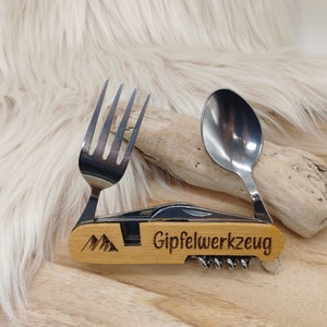 Campingbesteck, Gipfelwerkzeug, Multifunktions-Besteck / mit Gravur / personalisierbar Bild 1