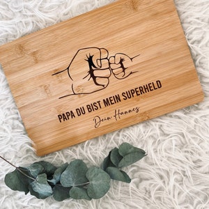 Personalized wooden board Father's Day Ascension Day Dad Papi cutting board snack board breakfast board