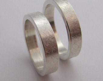 Partners/Wedding bands/friendship rings, ice mat scratched