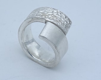 3 mm thick silver ring "open"