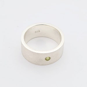 Silberring mit echtem Peridot Ø 3 mm, Bild 4