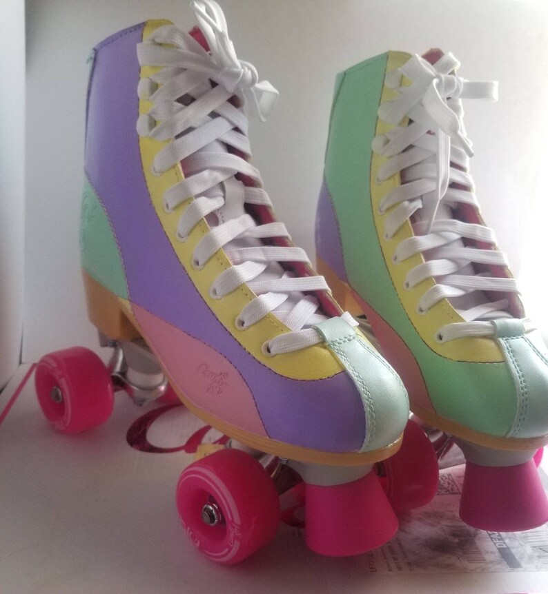 Pastel Roller Skates Candy Girl Custom Painted Quad Skates Etsy