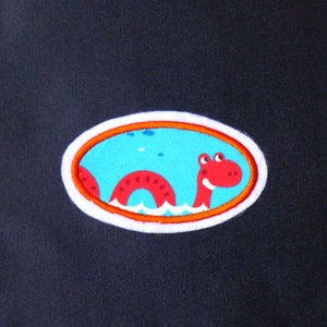Application &quot;Sea snake&quot; turquoise ironing image