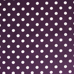 Baumwolle Baumwollstoff &quot;Punkte&quot; Violett-Weiss Como