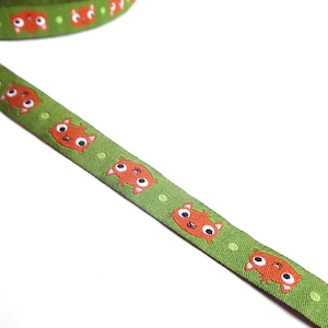 Webband "Eichkatz" Verde 12 mm mezcla de color