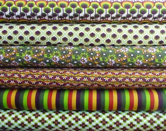 Cotton jersey fabric "Retro Collection 2022" Green Selection Stenzo