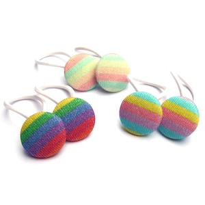 Gumki do włosów warkocz gumki "Tęcza" wybór 18 mm