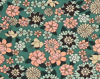 Stretch Jersey Jersey Fabric "Lovely" Green-Gold