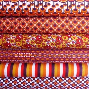 Cotton jersey jersey fabric &quot;Retro Collection 2022&quot; red selection Stenzo