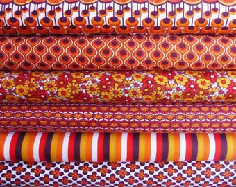 Cotton jersey jersey fabric "Retro Collection 2022" red selection Stenzo