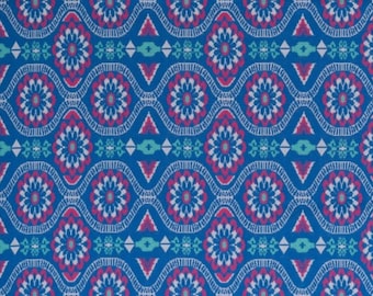 Jaquard-Jersey Knitwear "Daisy Chain" Blue Jolijou