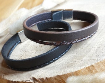 Lederarmband "Antik" mit Gravur