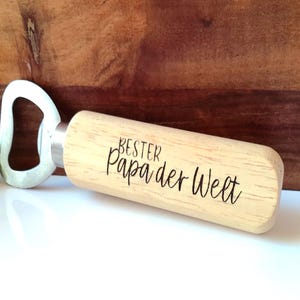 Bottle opener individually personalized