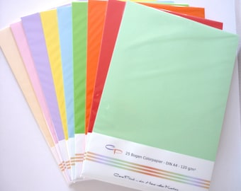 25 sheets color paper - craft paper