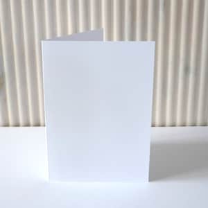 25 Doppelkarten - Faltkarten B6 weiß Grammatur 250 Gramm