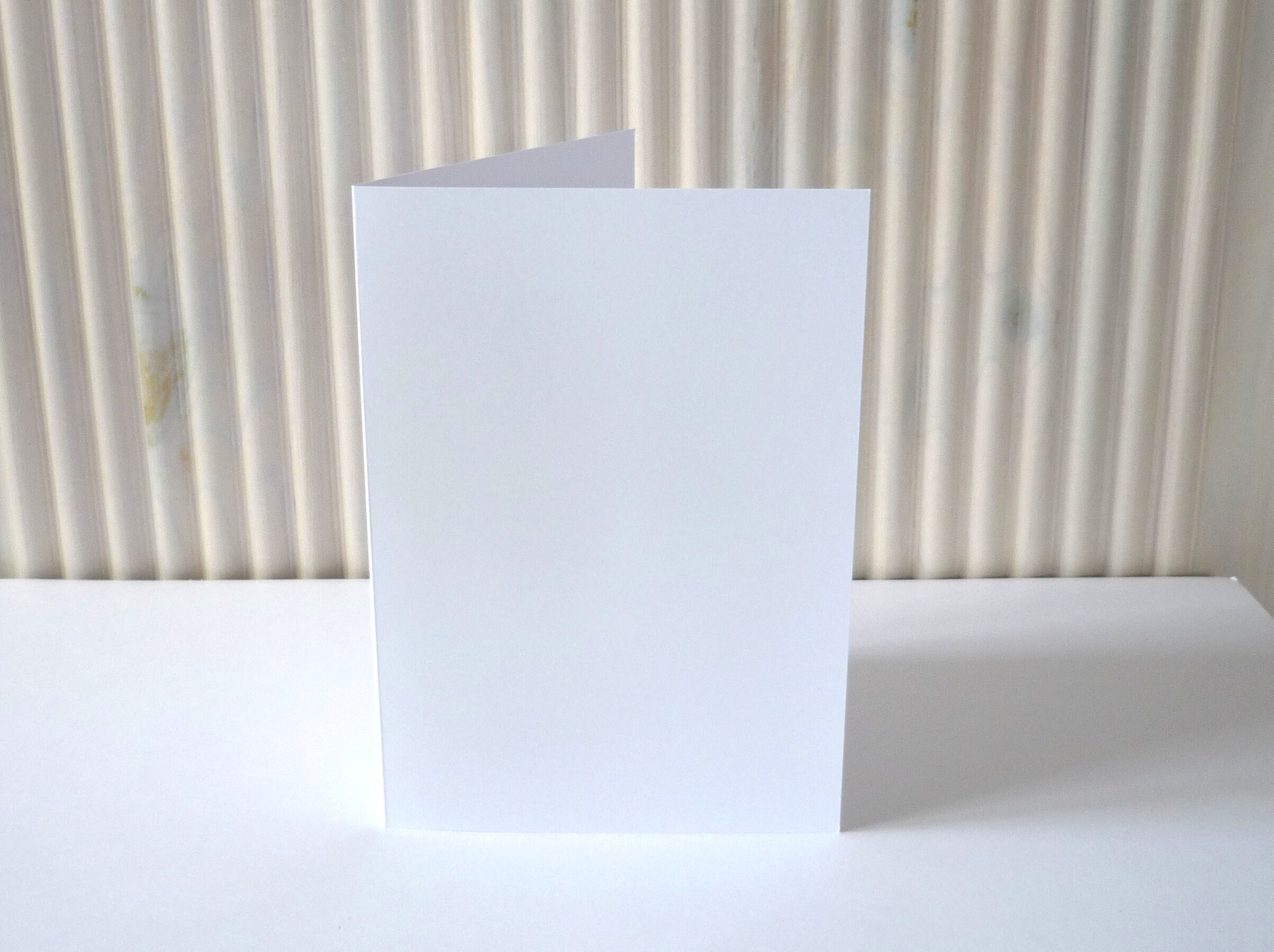 25 double cards - folding cards B6 white grammage 250 grams