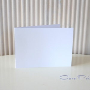 Doppelkarten - Faltkarten A6 Querformat Grammatur 250 g