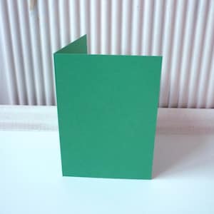 Doppelkarten Faltkarten dunkelgrün - Blancokarten 160 g