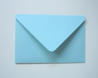 20 envelopes C6 for double cards A6 light blue