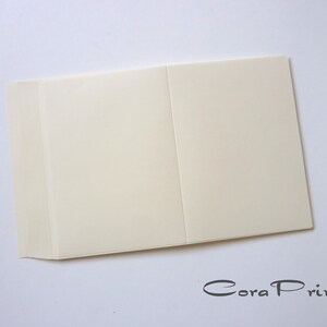 50 Karteneinleger für Doppelkarten A6 creme pastell