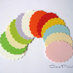 Stamped parts ovals with shaft edge 5 cm - color choice