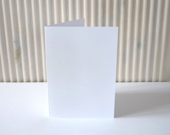 10 double cards A5 - menu cards white 250 g/meter