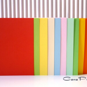 50 Bastelkarten - Briefkarten - Colorpapier - Bastelpapier A6