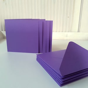 Doppelkarten - Faltkarten - violett mit passendem Kuvert