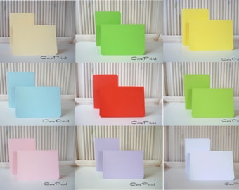 25 Doppelkarten A6 mit runden Ecken - Farbwahl