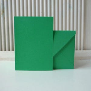 25 Doppelkarten mit Briefumschläge A6 dunkelgrün 210/120g