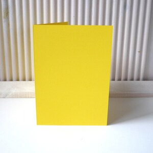 25 Doppelkarten - Faltkarten B6 sonnengelb Grammatur 230 Gramm
