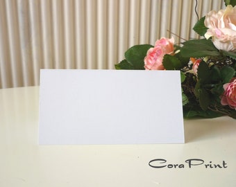 25 place cards name cards pure white