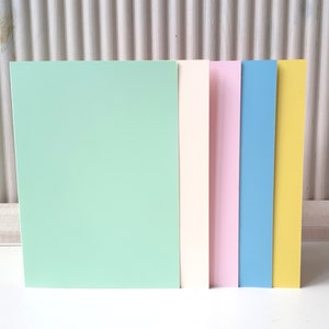 25 Doppelkarten Faltkarten A6 pastell 5 x 5 Karten - Blancokarten