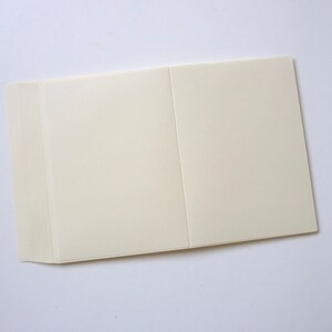 50 Karteneinleger für Doppelkarten A6 ivory creme-pastell