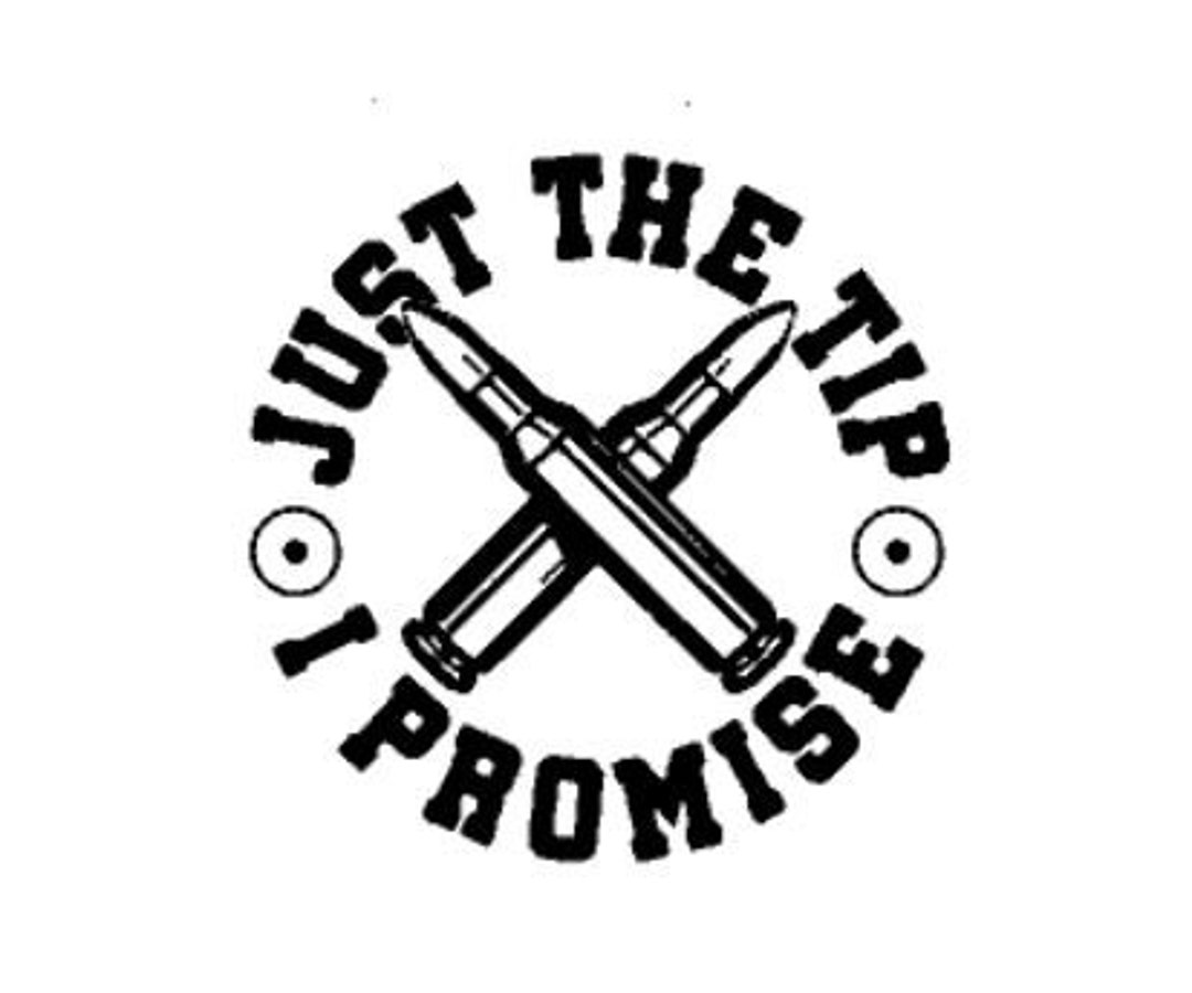 Just the Tip I Promise Decal - Etsy