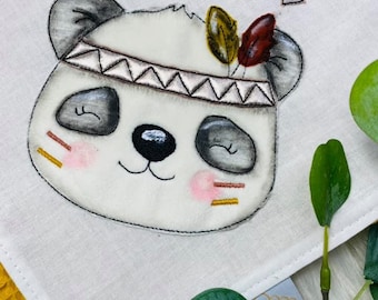 Embroidery file Boho Panda