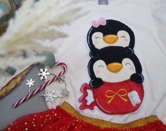 Archivo de bordado taza de pingüino