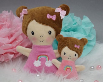 Embroidery file ITH rainbow doll