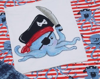 Archivo de bordado de pulpo pirata