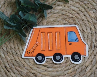 Garbage truck embroidery file