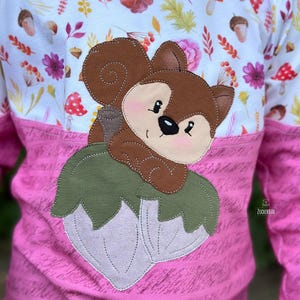 Embroidery file squirrel nut