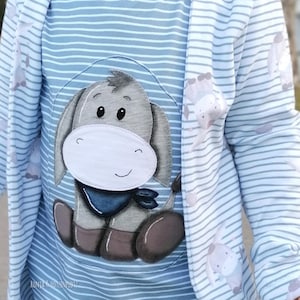 Donkey applique template