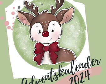 Advent calendar embroidery file 2024