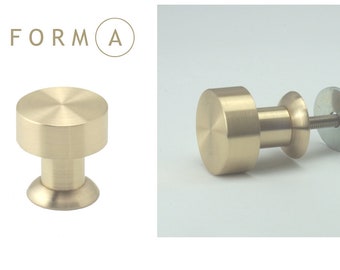 Brass knob for furniture makers, solid brass