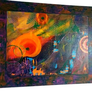 Acrylic paintings on canvas, abstract picture, decorative gift, wall decoration, modern art, painting, painting picture, unique picture